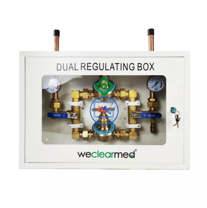 Big fluxus pressura reducing buxum cum flowmeter